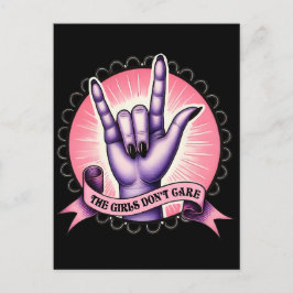 Cartão Postal As garotas não se importam com feministas