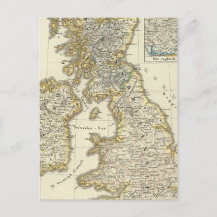 Cartão Postal As Ilhas Britânicas desde 1485