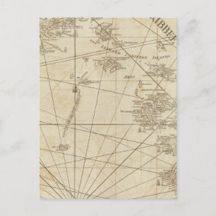 Cartão Postal As Ilhas Caribes, as Ilhas Virgens