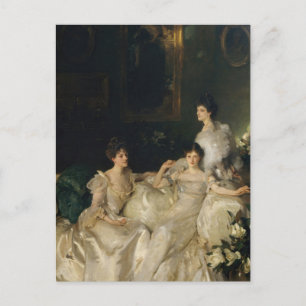 Cartão Postal As Irmãs Wyndham de John Singer Sargent