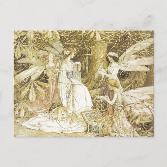 Cartão Postal As Joias das Fadas (Frente)