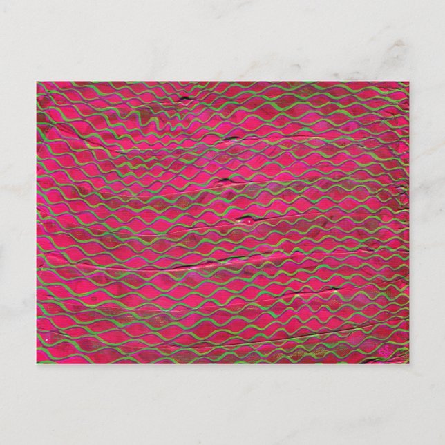 Cartão Postal as linhas da laranja fizeram o verde com inveja (Frente)