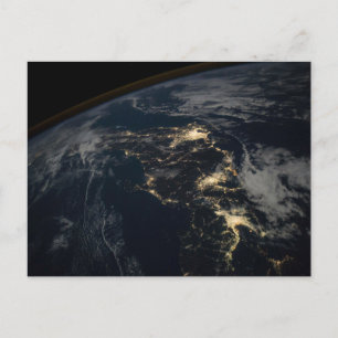 Cartão Postal As Luzes Da Cidade Do Japão À Noite.