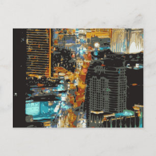 Cartão Postal As Luzes de Arranjo da Faixa de Las Vegas
