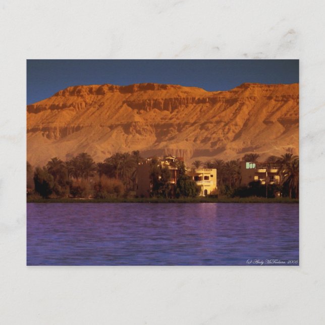 Cartão Postal As Margens Do Nilo (Frente)