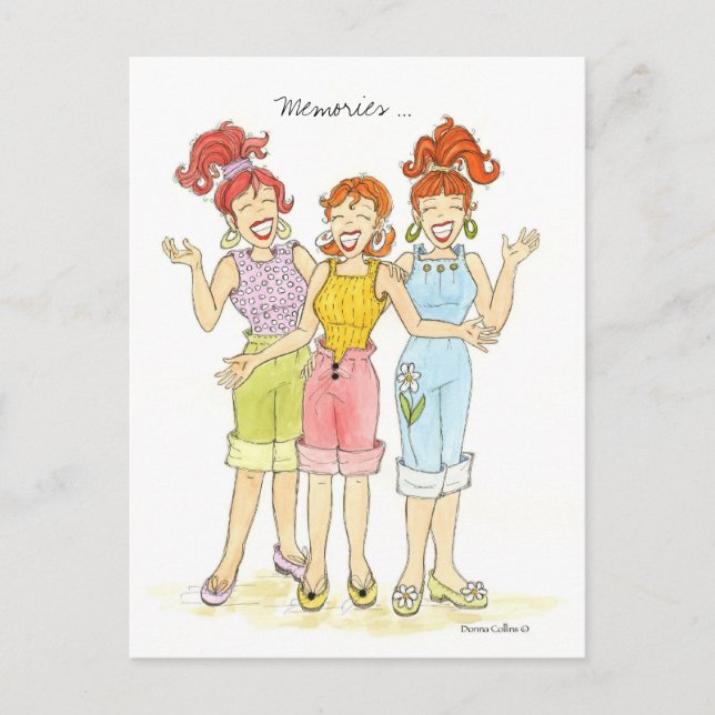 Cartão Postal As memórias são eternas. (Frente)