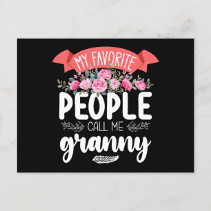 Cartão Postal As Minhas Pessoas Favoritas Chamam-Me Dia de as mã