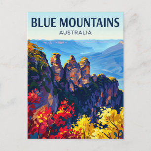 Cartão Postal As Montanhas Azuis Austrália