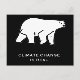 Cartão Postal As mudanças climáticas são reais