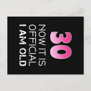 Cartão Postal As mulheres aniversário de 30 anos de camisetas di