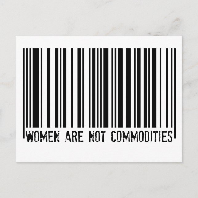 Cartão Postal As Mulheres Não São Mercadorias (Frente)