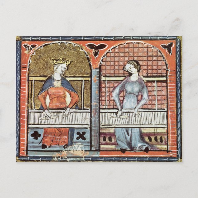 Cartão Postal As mulheres, Ovide Moralise escrito por Chretien (Frente)