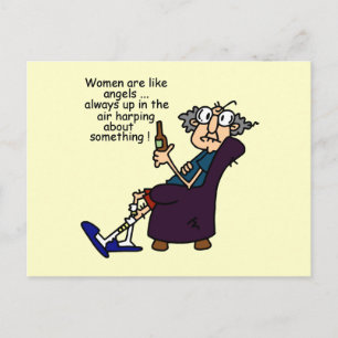 Cartão Postal As Mulheres São Como Anjos