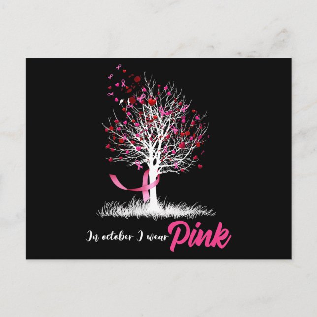 Cartão Postal As Mulheres Sensibilizam O Cancer, Em Outubro Vest (Frente)