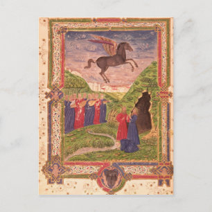 Cartão Postal As nove musas de jogo