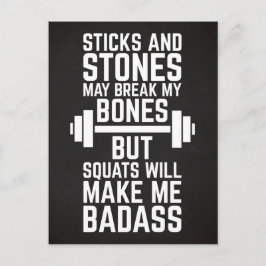Cartão Postal As ocupas far-me-ão citações do Gym de Badass