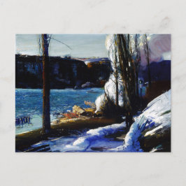 Cartão Postal As Palisades no Inverno George Bellows