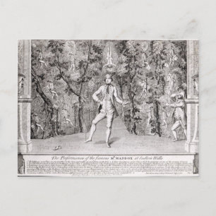 Cartão Postal As performances do famoso