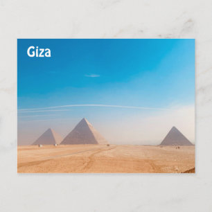 Cartão Postal As Pirâmides Excelentes de Giza - Egito