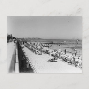 Cartão Postal As praias de Tel Aviv nos anos 30