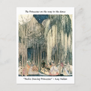 Cartão Postal As princesas a caminho da dança Kay Nielsen