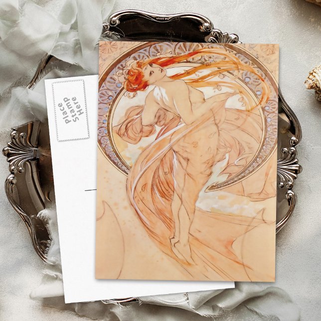 Cartão Postal As Quatro Artes - Dança, Arte Nouveau (Criador carregado)