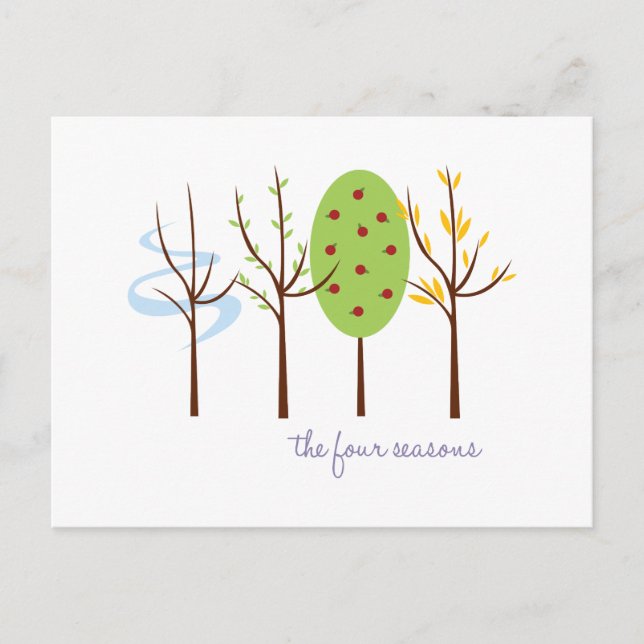 Cartão Postal As quatro estações (Frente)