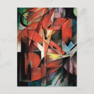 Cartão Postal As raposas de Franz Marc (1913)