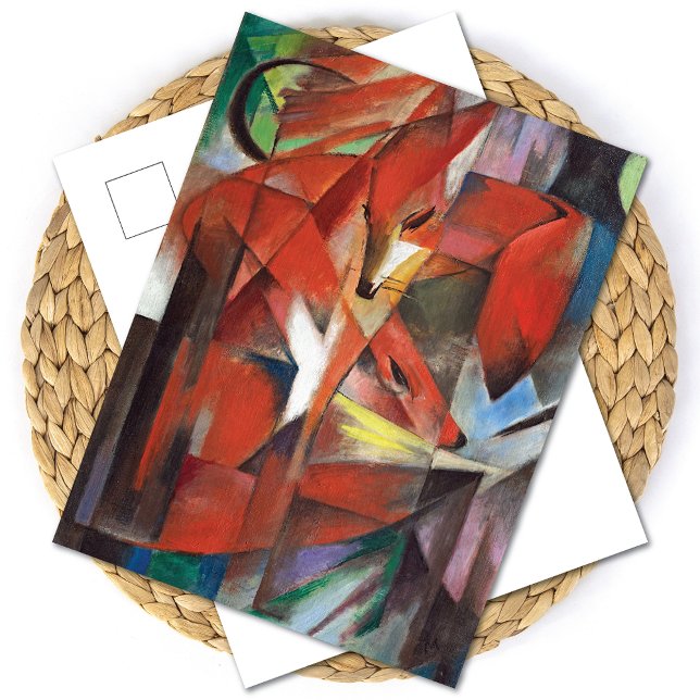 Cartão Postal As raposas Franz Marc Postcard (Criador carregado)