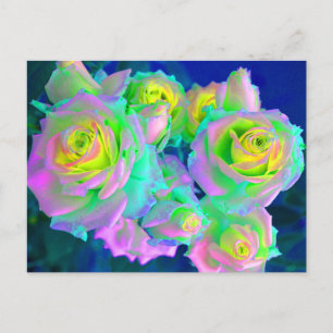 Cartão Postal As Rosas Pérolas Iridescentes