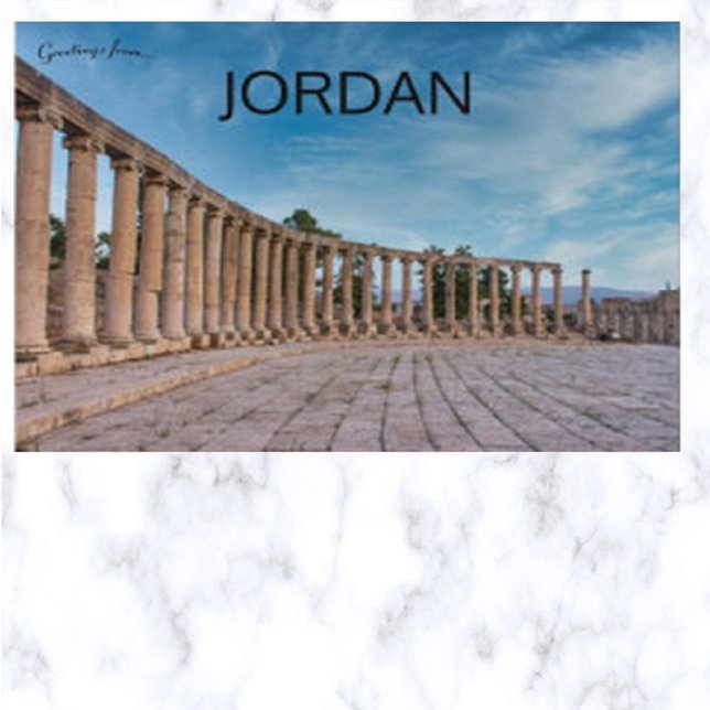 Cartão Postal As ruínas de Jerash Jordan (Criador carregado)
