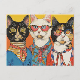 Cartão Postal As Senhoras dos Gatos