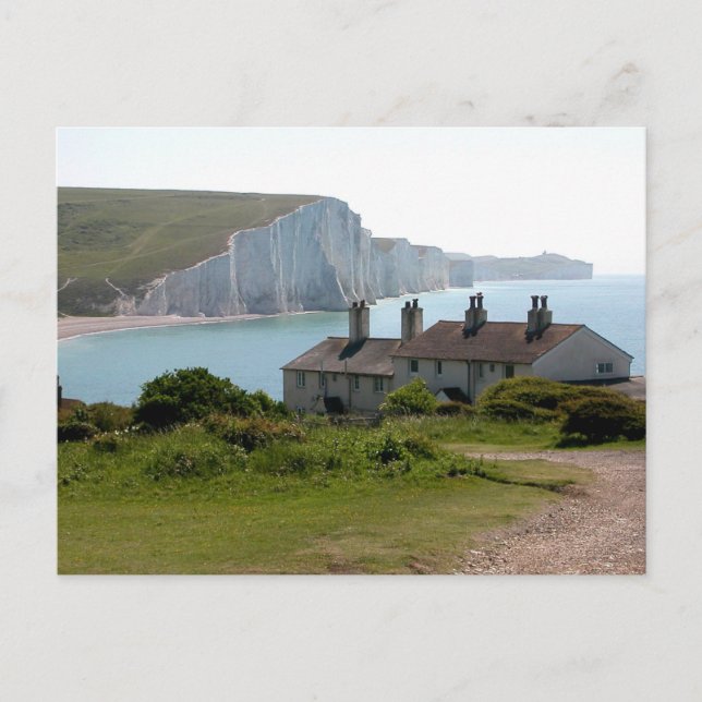 Cartão Postal As Sete Irmãs, Cuckmere Haven, Sussex (Frente)