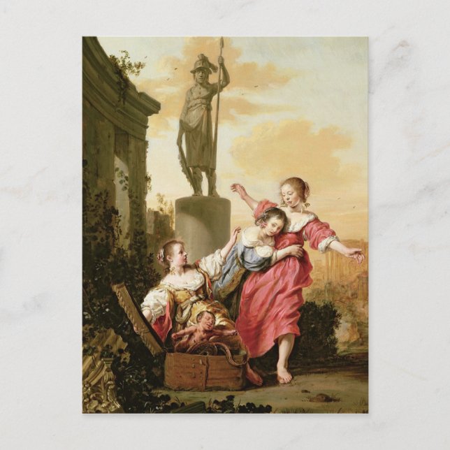 Cartão Postal As três filhas de Cecrops (Frente)