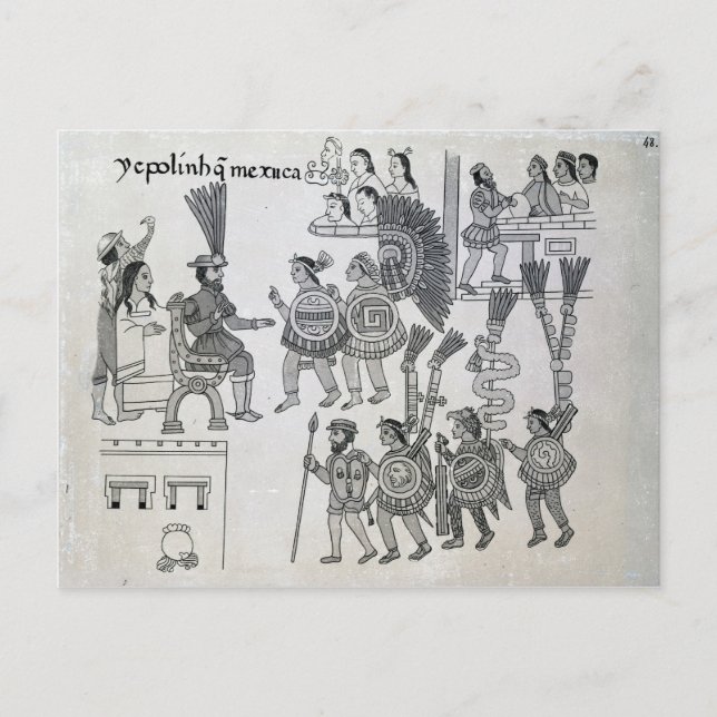 Cartão Postal As últimas renderizações do Imperador Cuauhtemoc a (Frente)