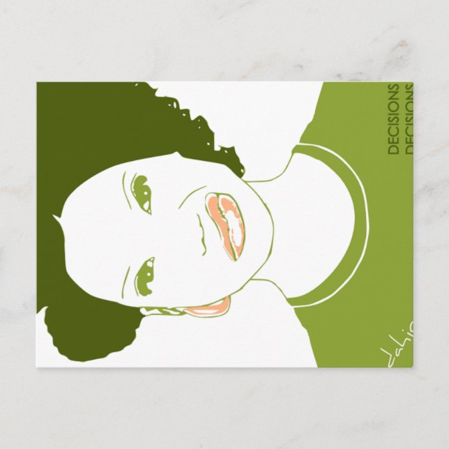 Cartão Postal Às vezes me sinto como um nó, às vezes não (Frente)