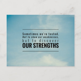 Cartão Postal Às Vezes, Somos Testados