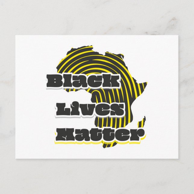 Cartão Postal As Vidas Negras Importam (Frente)