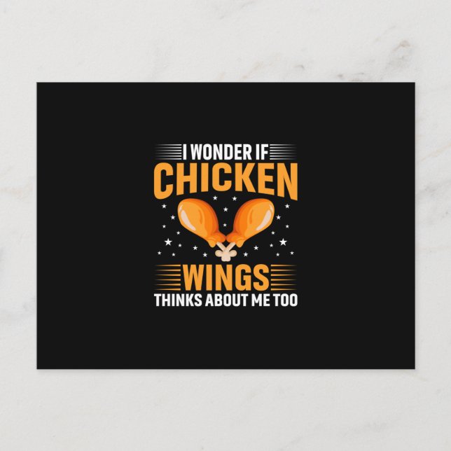 Cartão Postal Asa de Frango Arte Frango (Frente)