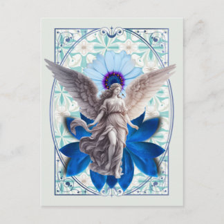 Cartão Postal Asas de Safira - Anjo do Lótus Azul