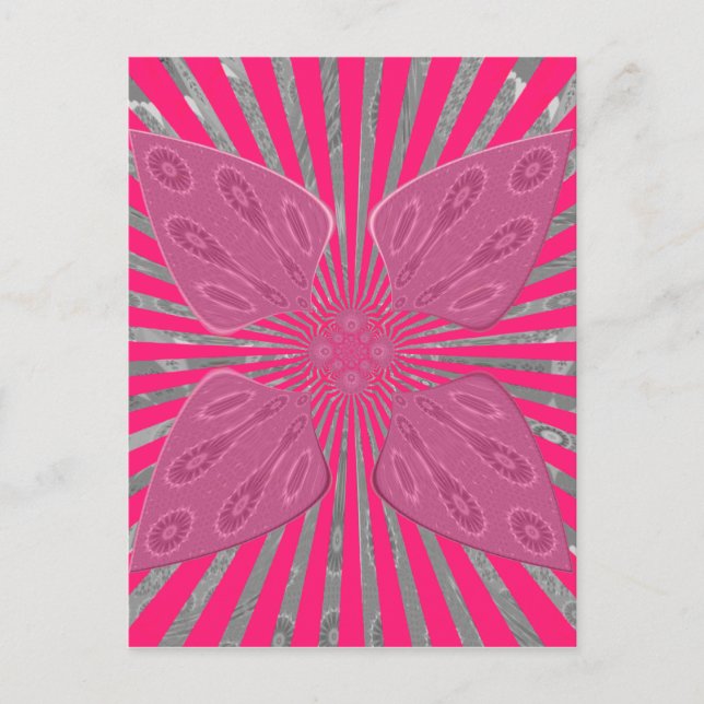 Cartão Postal Asas de Sangue Elétricas: Um Vividly Edgy e Belo (Frente)