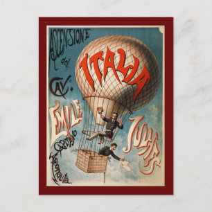 Cartão Postal Ascensão del cavaliere Emile Julhes - Itália