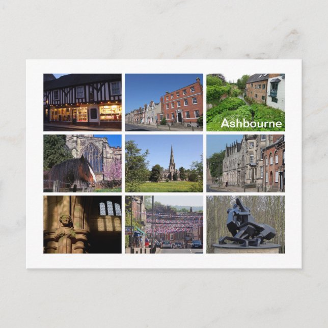 Cartão Postal Ashbourne (Frente)
