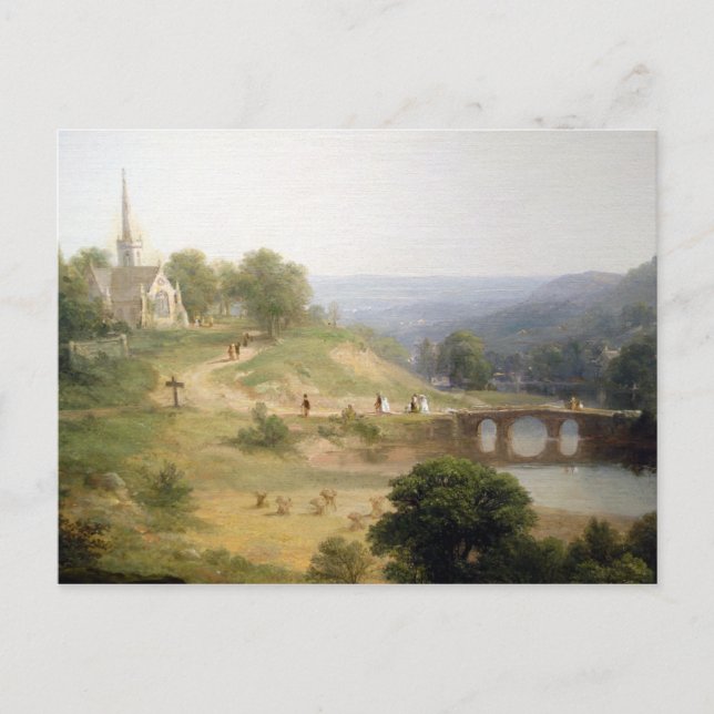 Cartão Postal Asher Brown Durand domingo de manhã (Frente)