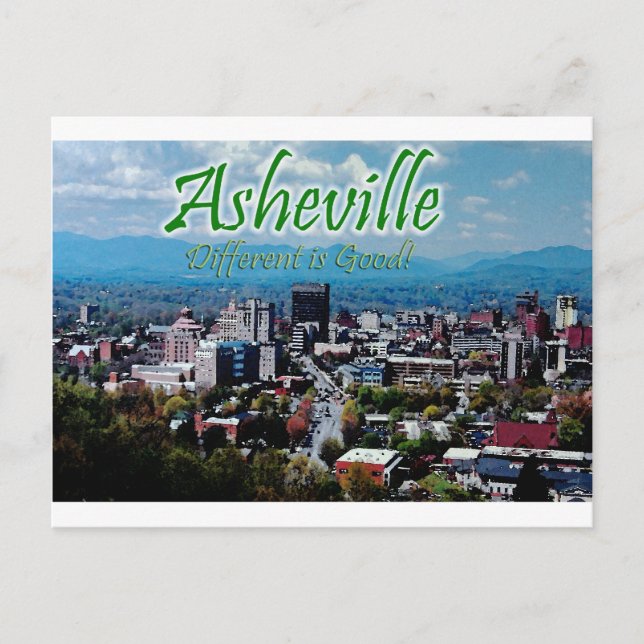 Cartão Postal Asheville... diferente é bom! (Frente)