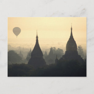 Cartão Postal Ásia, Birmânia (Mianmar), Pagan (Bagan) Hot Air