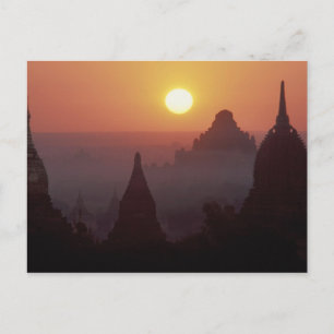 Cartão Postal Ásia, Birmânia, (Mianmar), Pagan (Bagan) O templo