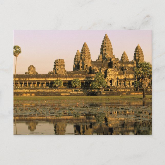 Cartão Postal Ásia, Camboja, Siem Reap. Angkor Wat. (Frente)