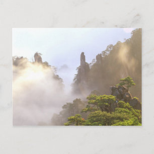 Cartão Postal Ásia, China, Huanshan. O Monte Amarelo em