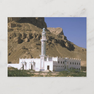 Cartão Postal Ásia, Iémen, Tarim. Mesquita branca.